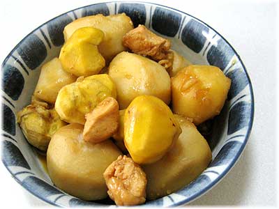 里芋と栗の煮物