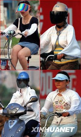 中国の自転車ファッション1