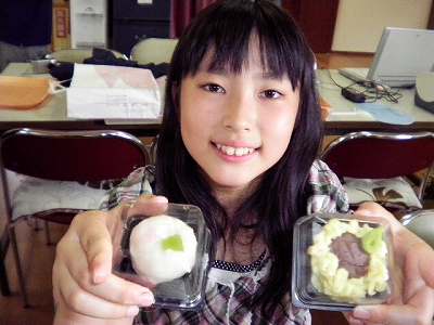 福島県の子どもたち和菓子作り体験！
