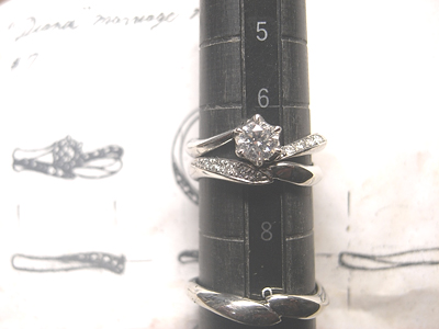 婚約指輪　結婚指輪　セット
