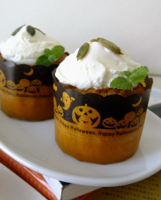 かぼちゃのカップケーキ　レシピ
