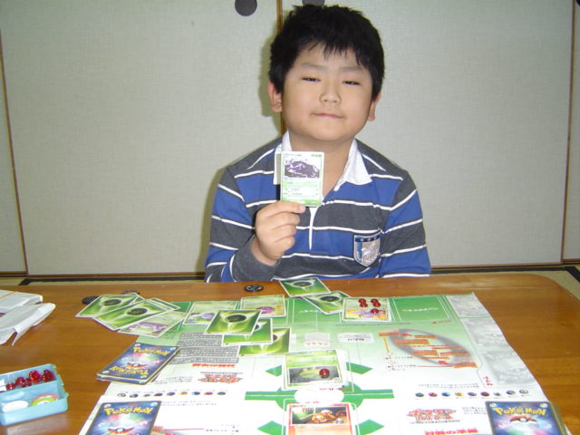 ポケモン・カードゲームでおとうさんに勝った下の子