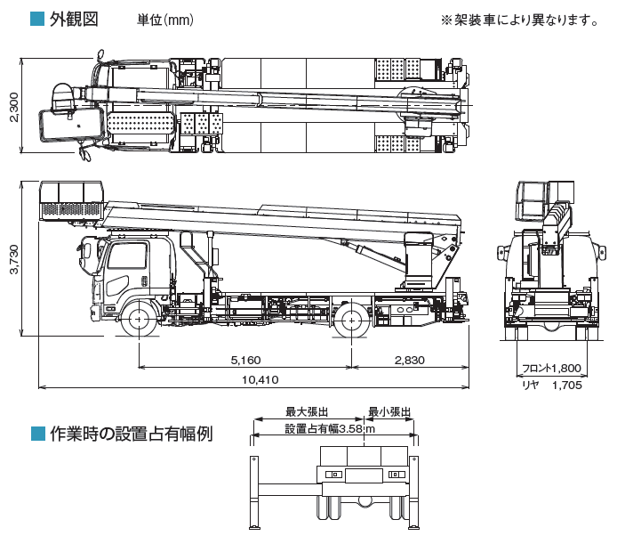 TADANOスカイボーイ一般工事用(トラック式・AT-320TG)