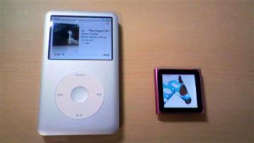 iPod classic と iPod nano
